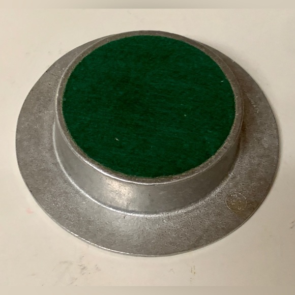 Mid Century Vintage Felt Lined Wilton Armetale RWP Solid Pewter Wine Coaster - Picture 8 of 16